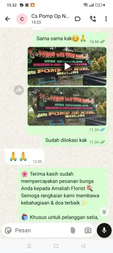 Testimonial Papan Bunga tanjunglaya